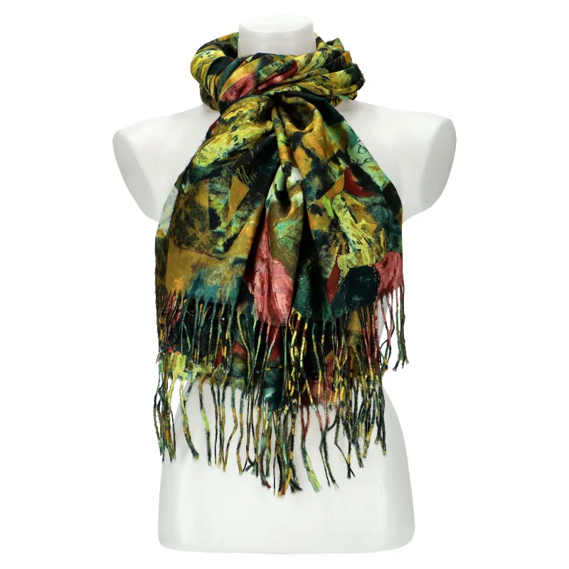 Woman winter scarf X513 1 - YELLOW - ModaServerPro